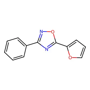 5-(Furan-2-yl)-3-phenyl-1,2,4-oxadiazole structure