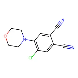 4-Chloro-5-morpholin-4-yl-phthalonitrile structure