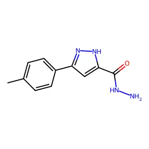 3-(4-methylphenyl)-1H-pyrazole-5-carbohydrazide structure