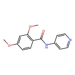 2,4-dimethoxy-N-(pyridin-4-yl)benzamide structure