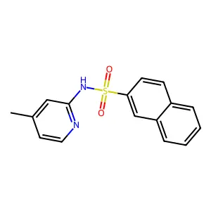 N-(4-methylpyridin-2-yl)naphthalene-2-sulfonamide structure
