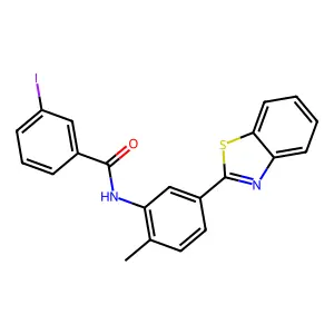 N-[5-(1,3-benzothiazol-2-yl)-2-methylphenyl]-3-iodobenzamide structure