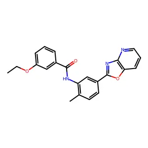 3-ethoxy-N-(2-methyl-5-[1,3]oxazolo[4,5-b]pyridin-2-ylphenyl)benzamide structure