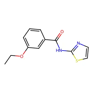 3-ethoxy-N-(2-thiazolyl)benzamide structure