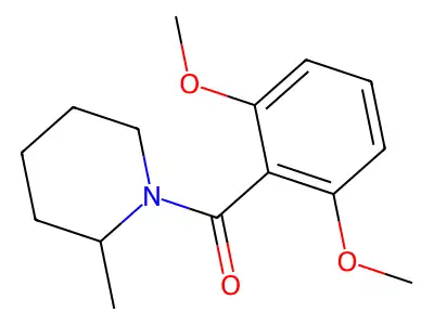 1-(2,6-Dimethoxybenzoyl)-2-methylpiperidine structure
