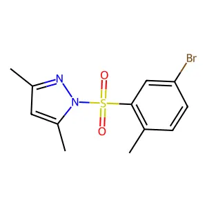 1-(5-Bromo-2-methylphenyl)sulfonyl-3,5-dimethylpyrazole structure