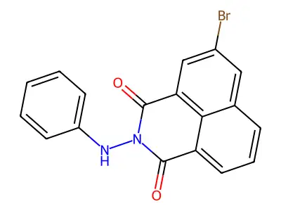 2-Anilino-5-bromobenzo[de]isoquinoline-1,3-dione structure