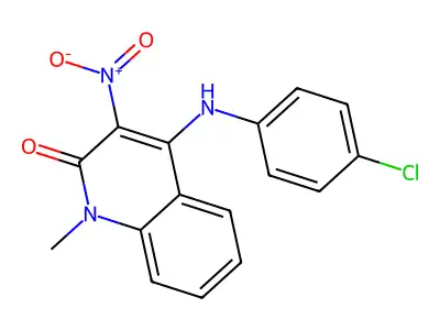 4-(4-Chloroanilino)-1-methyl-3-nitro-2-quinolinone structure