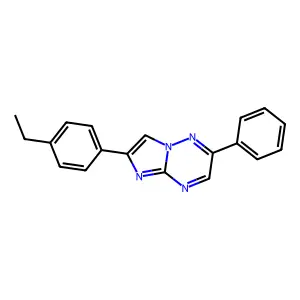6-(4-Ethylphenyl)-2-phenylimidazo[1,2-b][1,2,4]triazine structure