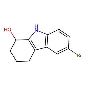 6-Bromo-2,3,4,9-tetrahydro-1H-carbazol-1-ol structure