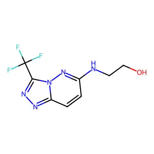 Ethanol, 2-(3-trifluoromethyl-1,2,4-triazolo[4,3-b]pyridazin-6-yl)amino- structure