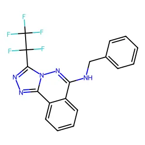 N-Benzyl-3-(1,1,2,2,2-pentafluoroethyl)[1,2,4]triazolo[3,4-a]phthalazin-6-amine structure