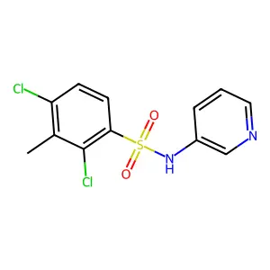 Benzenesulfonamide, 2,4-dichloro-3-methyl-N-(3-pyridyl)- structure