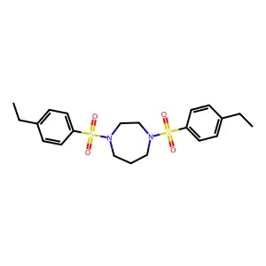 1,4-Bis[(4-ethylphenyl)sulfonyl]-1,4-diazepane structure