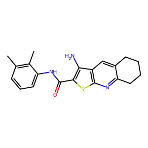 3-Amino-N-(2,3-DI-ME-PH)-5,6,7,8-tetrahydrothieno(2,3-B)quinoline-2-carboxamide structure