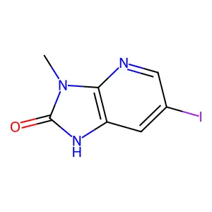 6-Iodo-3-methyl-1H-imidazo[4,5-b]pyridin-2(3H)-one structure