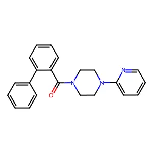 (2-Phenylphenyl)-(4-pyridin-2-ylpiperazin-1-yl)methanone structure