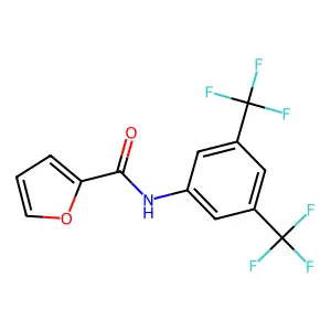 N-[3,5-bis(trifluoromethyl)phenyl]furan-2-carboxamide structure
