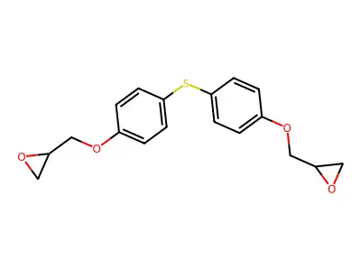 2-[[4-[4-(Oxiran-2-ylmethoxy)phenyl]sulfanylphenoxy]methyl]oxirane structure