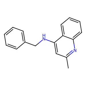 N-benzyl-2-methylquinolin-4-amine structure