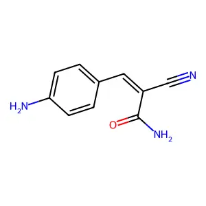 3-(4-Aminophenyl)-2-cyanoprop-2-enamide structure