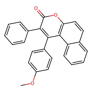 1-(4-Methoxyphenyl)-2-phenylbenzo[f]chromen-3-one structure