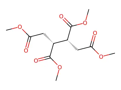 tetramethyl (2R,3R)-butane-1,2,3,4-tetracarboxylate structure