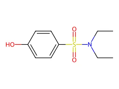 N,N-diethyl-4-hydroxybenzenesulfonamide structure