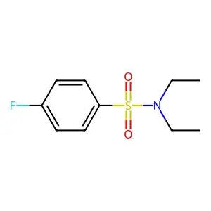 N,N-diethyl-4-fluorobenzenesulfonamide structure