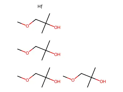 1-Methoxy-2-methylpropan-2-ol--hafnium (4/1) structure