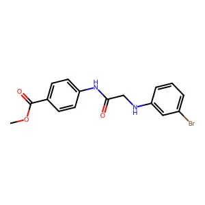 Methyl 4-[[2-(3-bromoanilino)acetyl]amino]benzoate structure