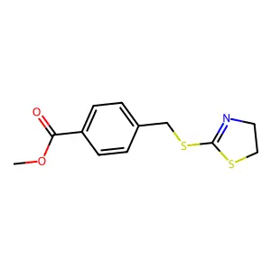 Methyl 4-[(4,5-dihydro-1,3-thiazol-2-ylsulfanyl)methyl]benzoate structure