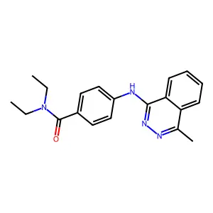 N,N-diethyl-4-[(4-methylphthalazin-1-yl)amino]benzamide structure