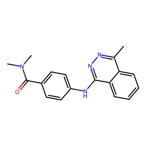 N,N-dimethyl-4-[(4-methylphthalazin-1-yl)amino]benzamide structure
