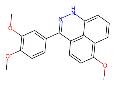 3-(3,4-dimethoxyphenyl)-6-methoxy-1H-benzo[de]cinnoline structure