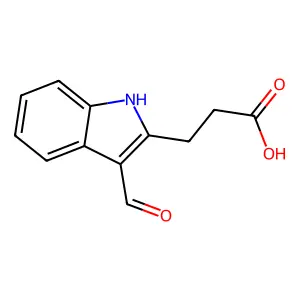 3-(3-Formyl-1H-indol-2-yl)propanoic acid structure