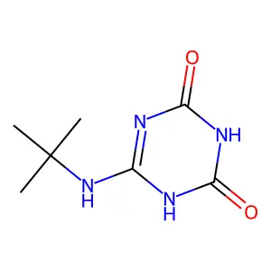 6-(Tert-butylamino)-1,3,5-triazine-2,4-diol structure
