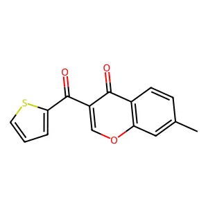 7-Methyl-3-(2-thienylcarbonyl)-4H-chromen-4-one structure