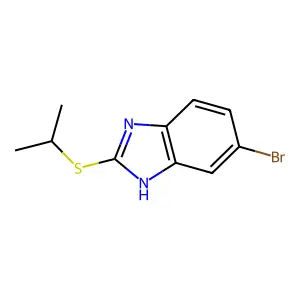 6-Bromo-2-(isopropylthio)-1H-benzo[d]imidazole structure