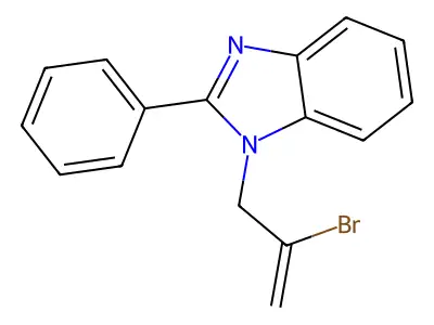 1-(2-Bromoprop-2-enyl)-2-phenylbenzimidazole structure