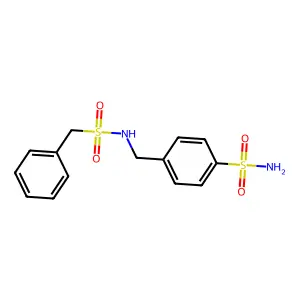 4-{[(Benzylsulfonyl)amino]methyl}benzenesulfonamide structure