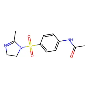 N-{4-[(2-methyl-4,5-dihydro-1H-imidazol-1-yl)sulfonyl]phenyl}acetamide structure