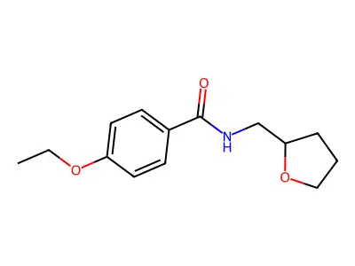 4-Ethoxy-N-(tetrahydro-2-furanylmethyl)benzamide structure