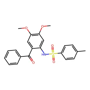 N-(2-benzoyl-4,5-dimethoxyphenyl)-4-methylbenzenesulfonamide structure