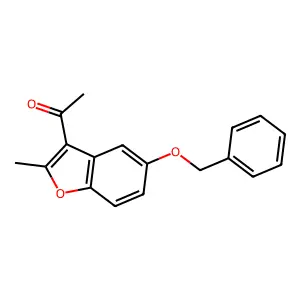 1-[5-(Benzyloxy)-2-methyl-1-benzofuran-3-yl]ethanone structure