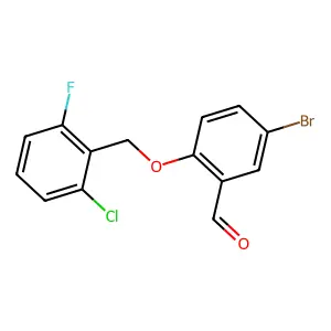 5-Bromo-2-[(2-chloro-6-fluorobenzyl)oxy]benzaldehyde structure