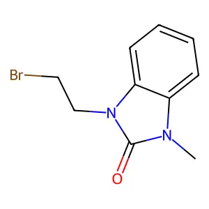 1-(2-bromoethyl)-3-methyl-1,3-dihydro-2H-benzimidazol-2-one structure
