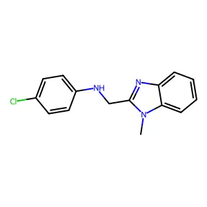 4-chloro-N-[(1-methylbenzimidazol-2-yl)methyl]aniline structure