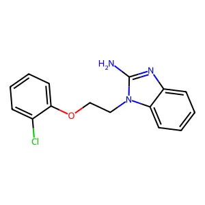 1-[2-(2-Chloro-phenoxy)-ethyl]-1H-benzoimidazol-2-ylamine structure