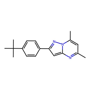 2-(4-Tert-butylphenyl)-5,7-dimethylpyrazolo[1,5-a]pyrimidine structure